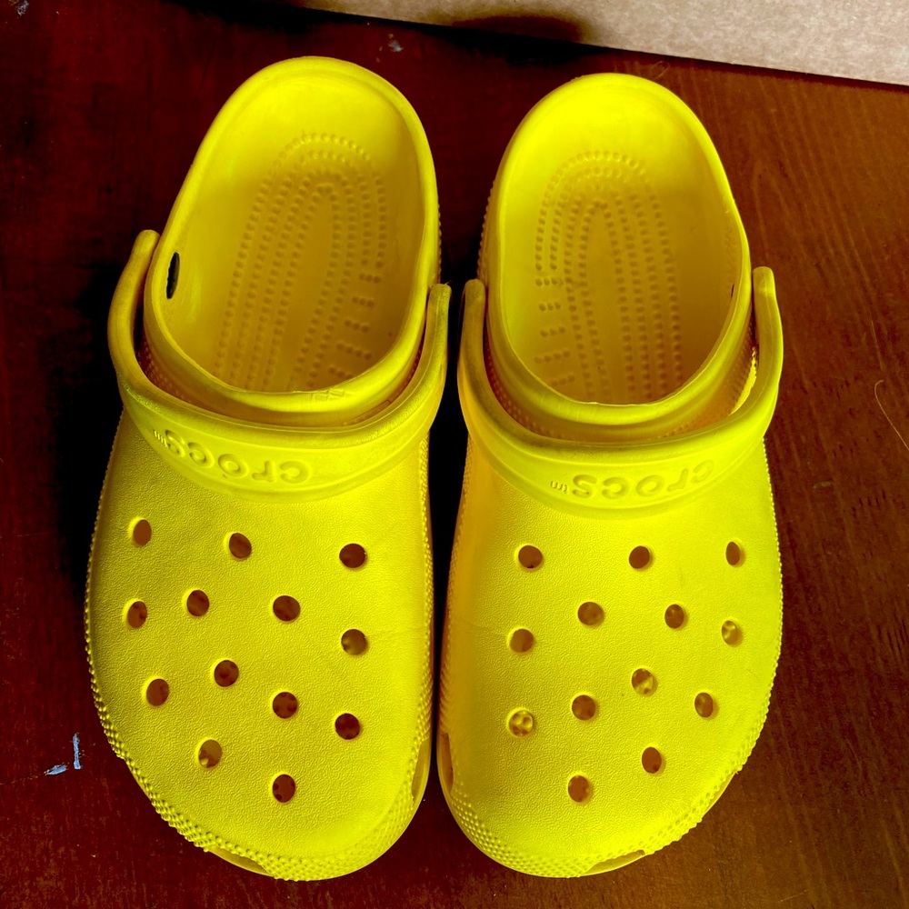 Yellow crocs